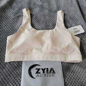 Zyia Ivory Pinstripe Bra - XXXL